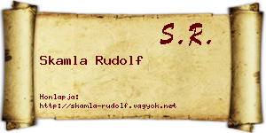 Skamla Rudolf névjegykártya