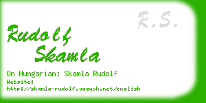 rudolf skamla business card